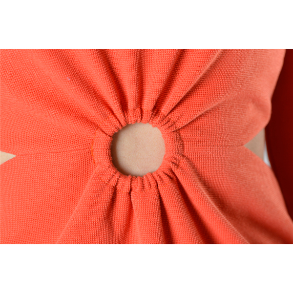 SY005漏空烫钻连衣裙细节图