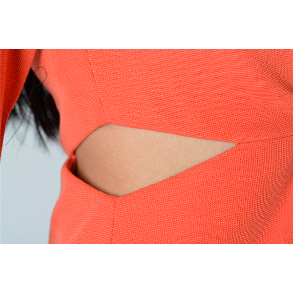 SY005漏空烫钻连衣裙细节图