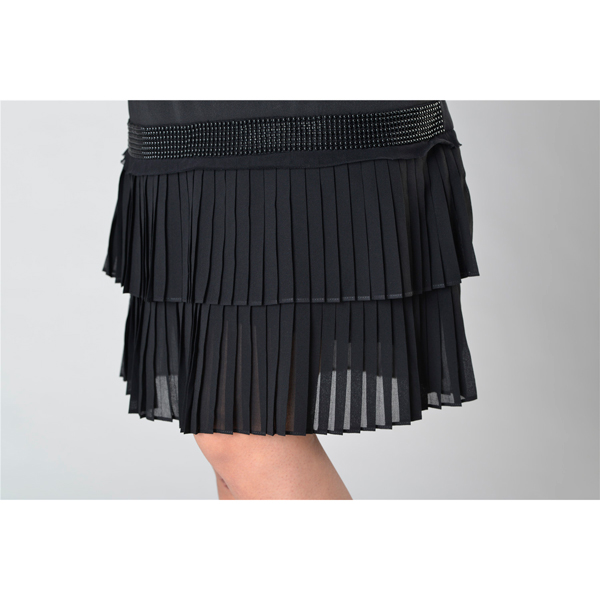 SY007-10撞压折短袖连衣裙细节图 SY007-10撞压折短袖连衣裙细节图