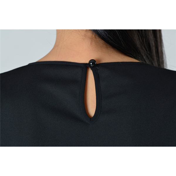 SY007-10撞压折短袖连衣裙细节图 SY007-10撞压折短袖连衣裙细节图